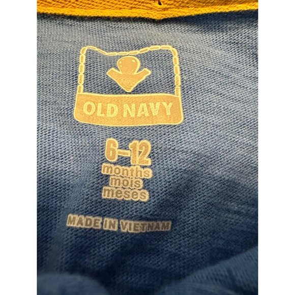 6 FOR $15 Old navy 6-12m blue polo - Picture 2 of 2